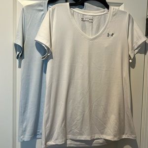 2 under armour drifit tops